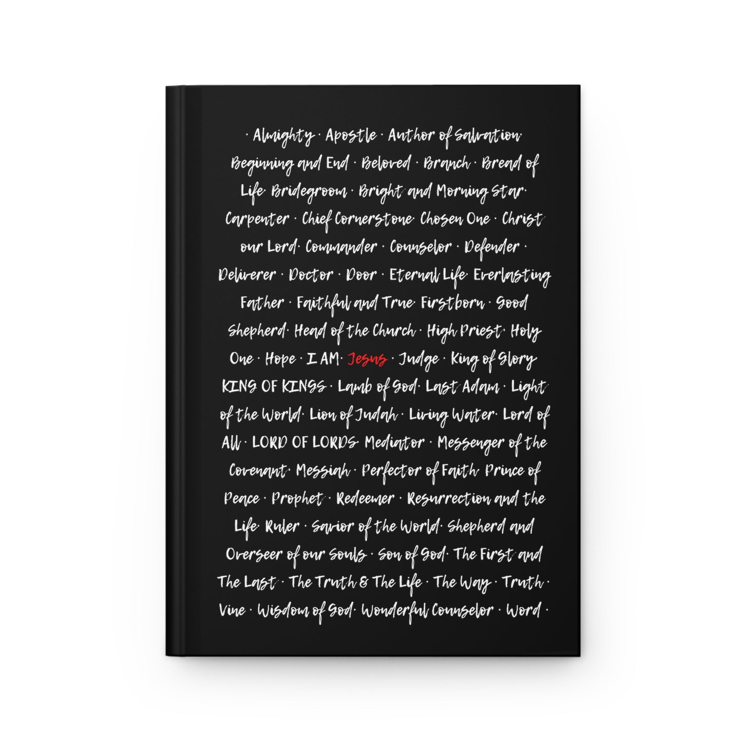 The Grace Brand Journal Black - "Names of Jesus"