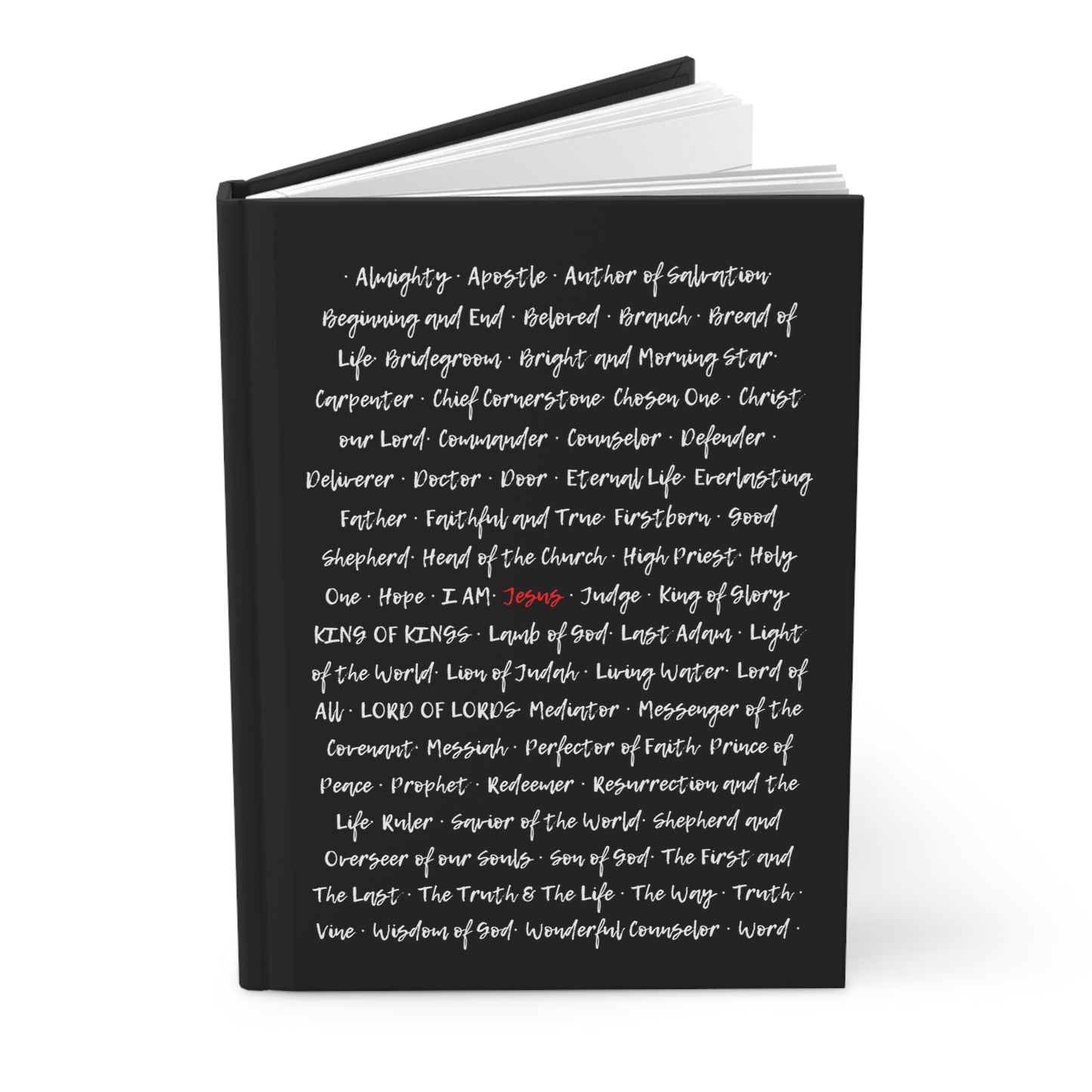 The Grace Brand Journal Black - "Names of Jesus"