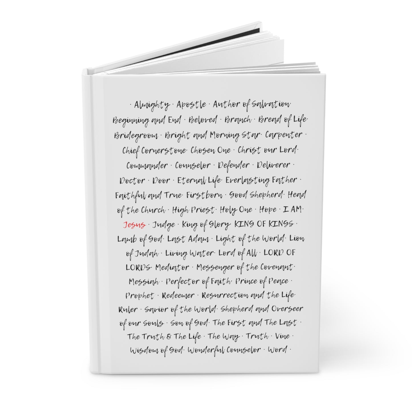 The Grace Brand Journal White - "Names of Jesus"