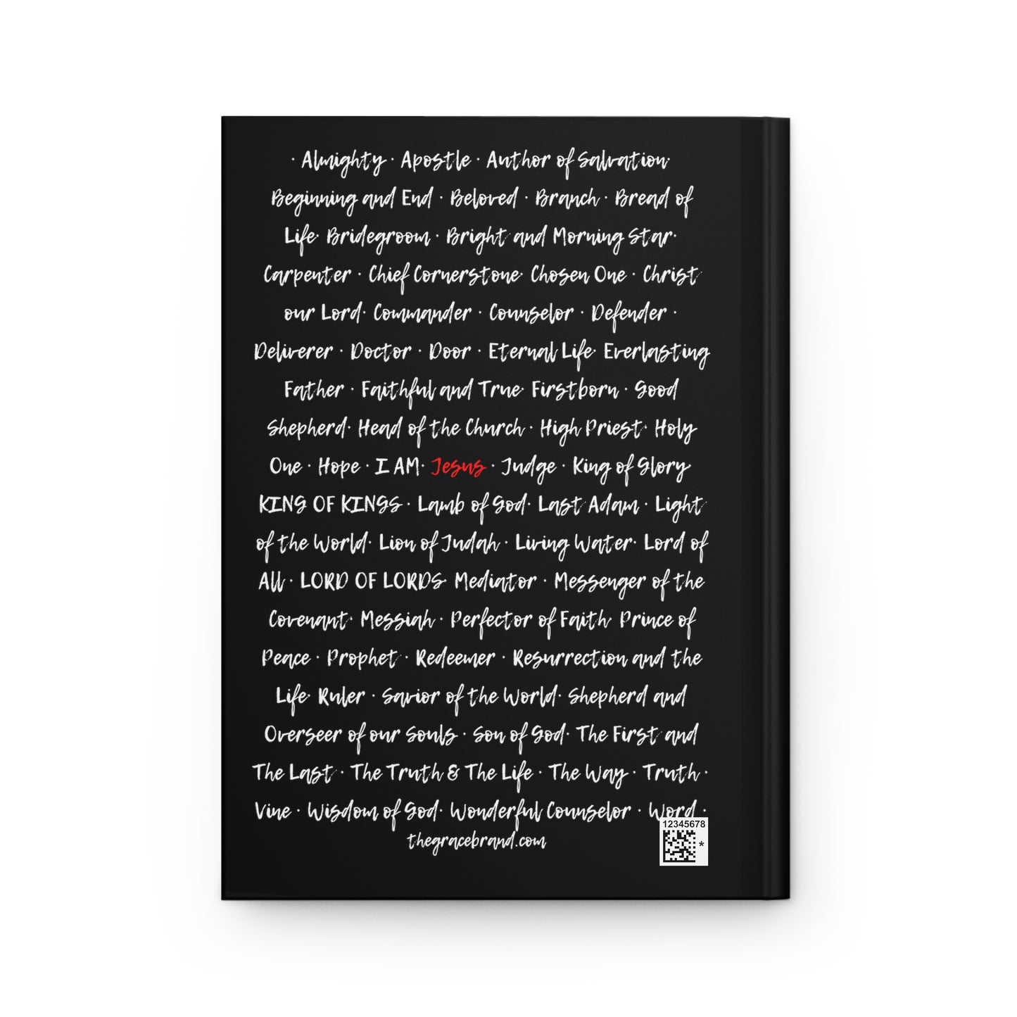 The Grace Brand Journal Black - "Names of Jesus"