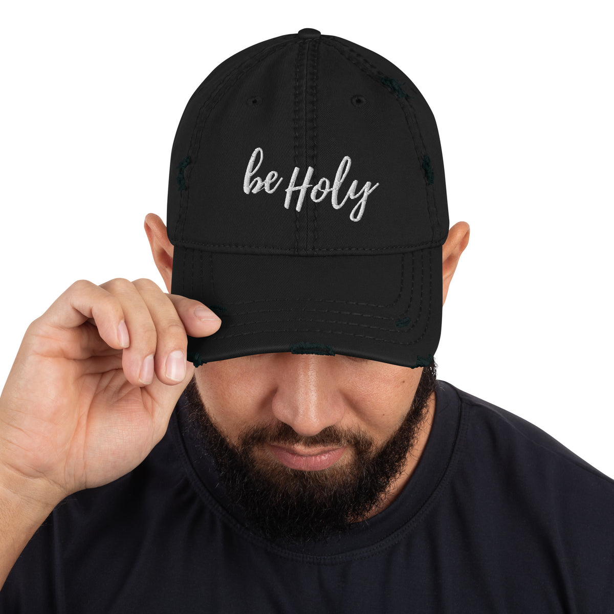 be Holy: The Distressed Dad Hat